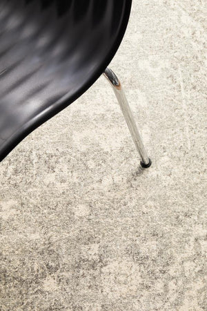 ENVI Shine Silver Transitional Round Rug