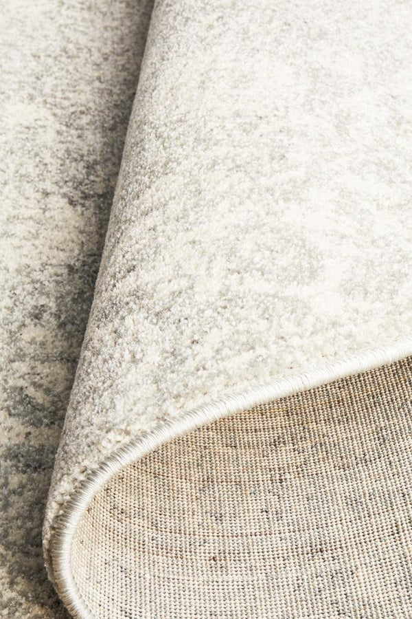 ENVI Shine Silver Transitional Round Rug