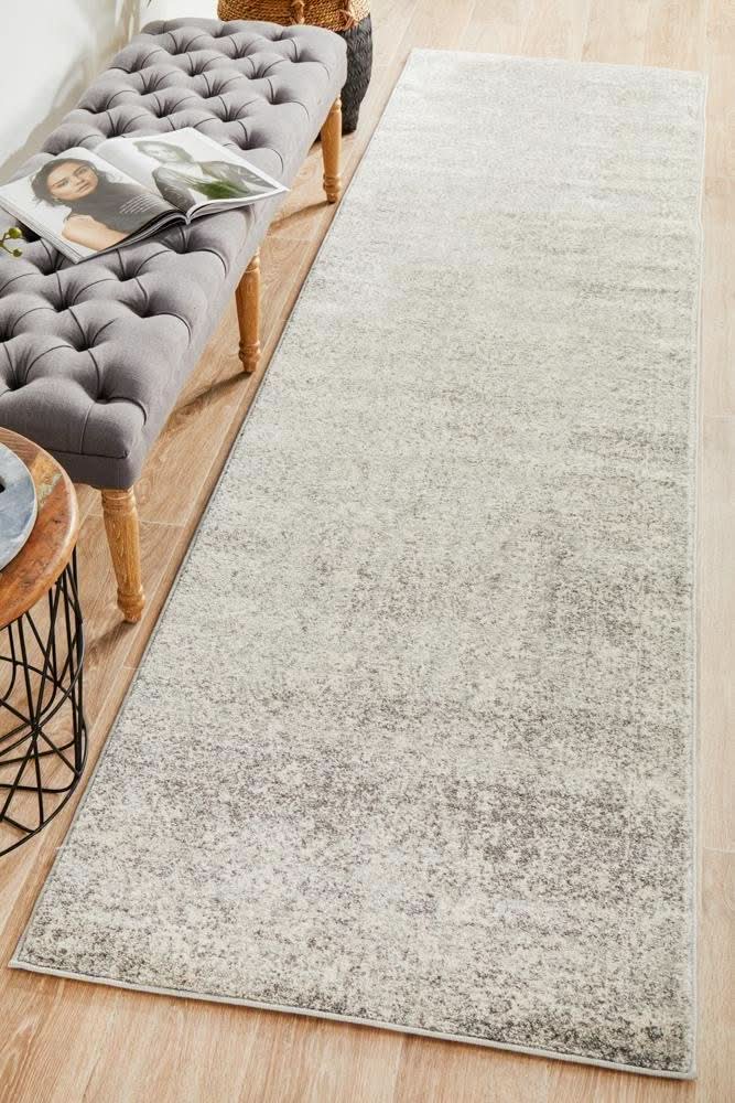 ENVI Shine Silver Transitional Runner Rug