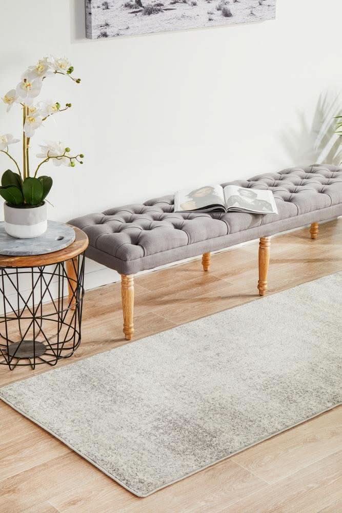 ENVI Shine Silver Transitional Runner Rug