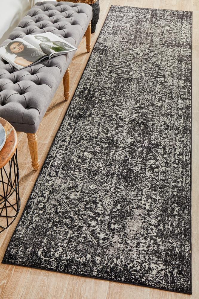 ENVI Scape Charcoal Transitional Runner Rug