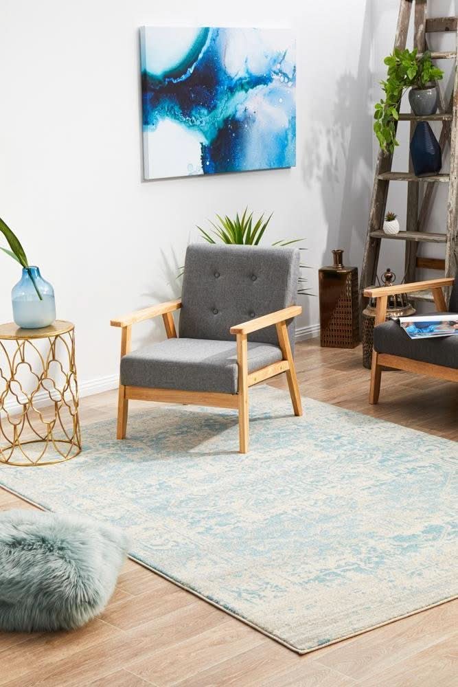 ENVI Glacier White Blue Transitional Rug