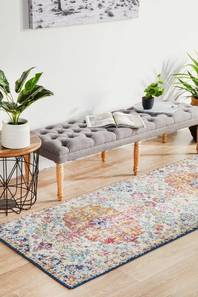 ENVI Carnival White Transitional Runner Rug
