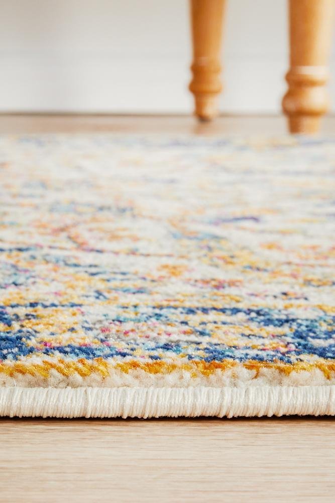 ENVI Peacock Ivory Transitional Runner Rug