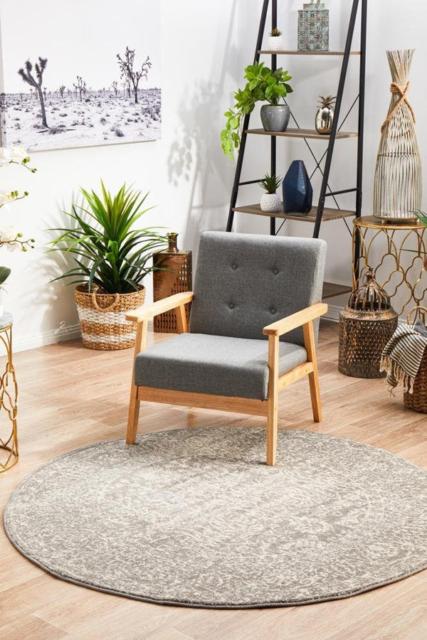 ENVI Homage Grey Transitional Round Rug