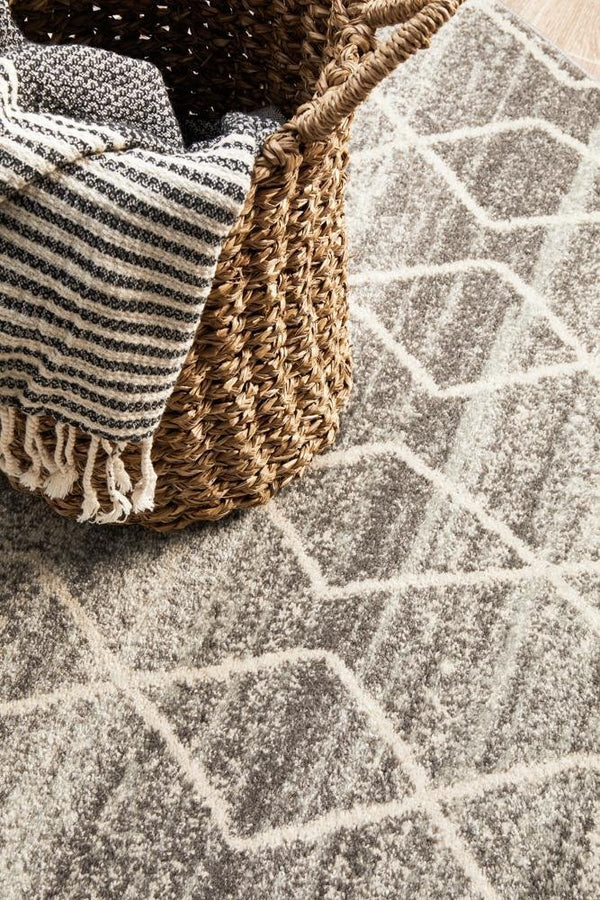 ENVI Remy Silver Transitional Round Rug