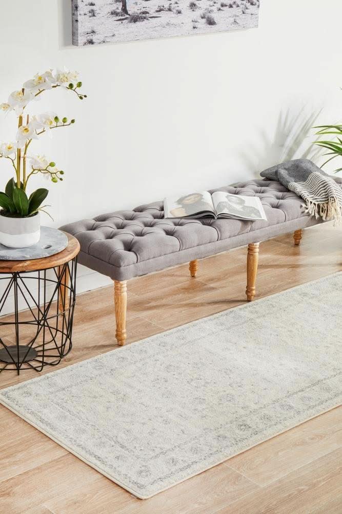 ENVI Winter White Transitional Runner Rug