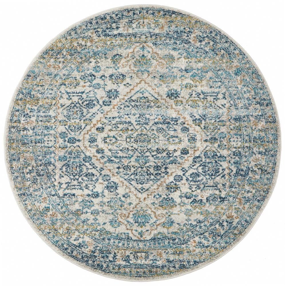 ENVI Duality Silver Transitional Round Rug