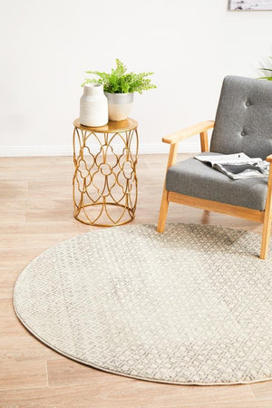 ENVI Diamond Grey Transitional Round Rug