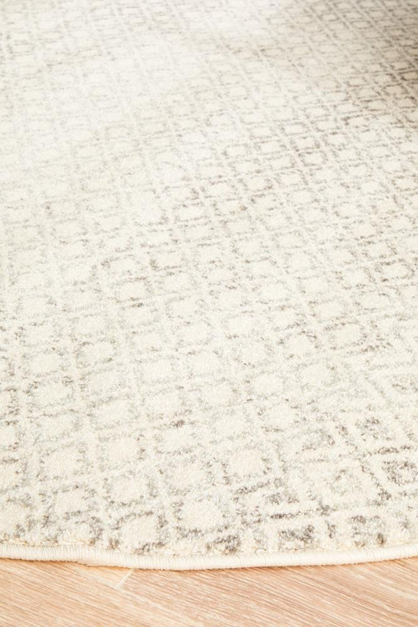 ENVI Diamond Grey Transitional Round Rug