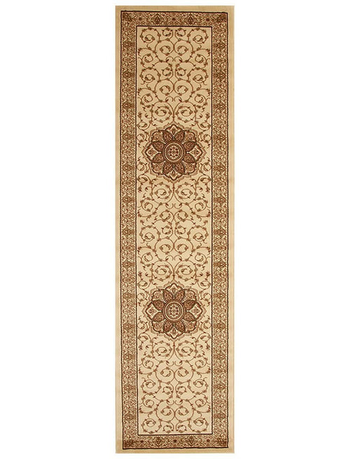 Istanbul Collection Medallion Classic Pattern Ivory Rug