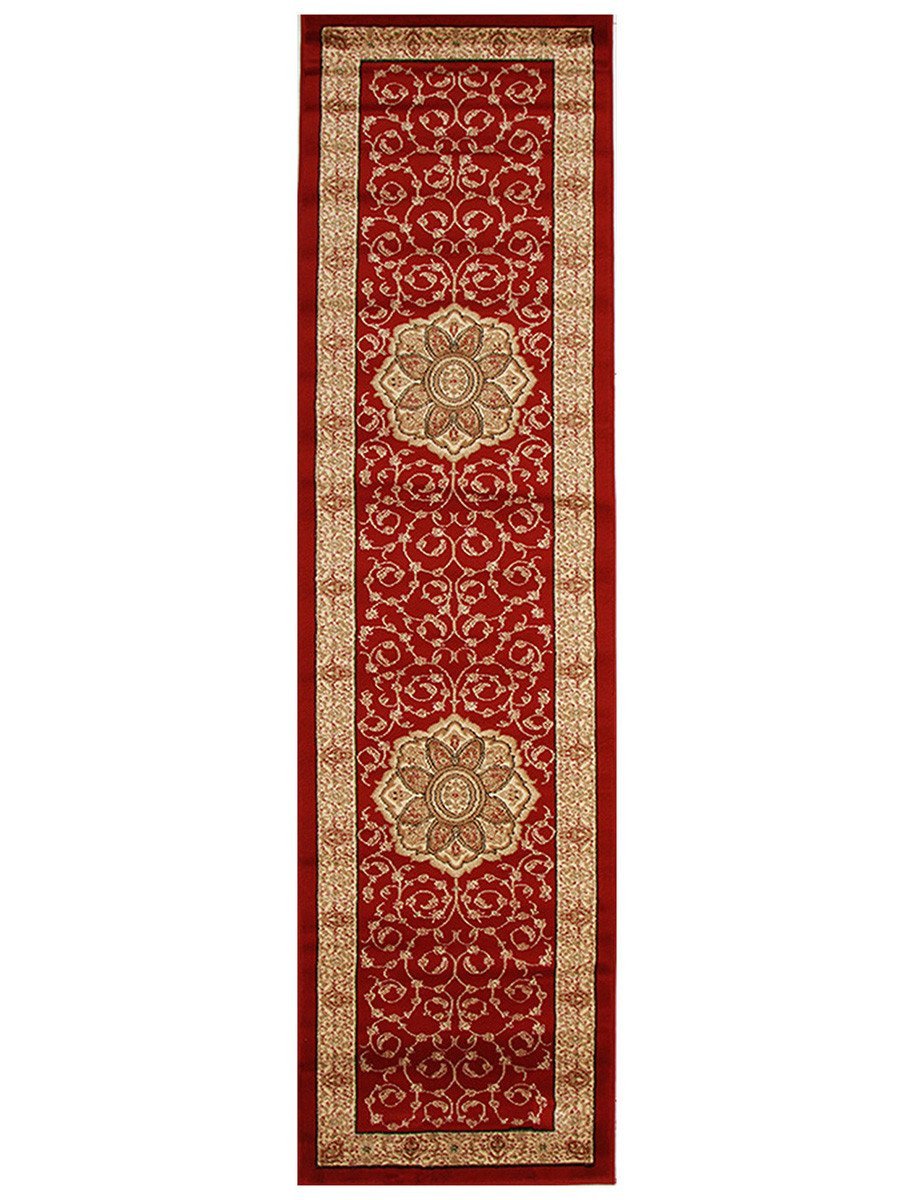 Istanbul Medallion Classic Pattern Runner Rug Red