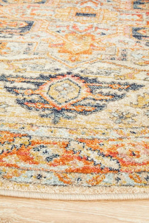 CHARM 850 Rust Round Rug