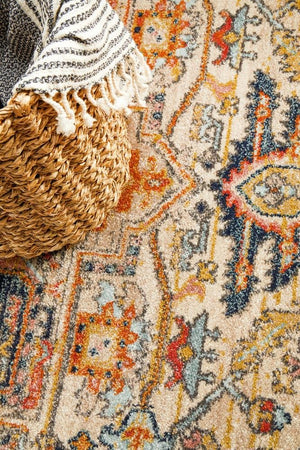 CHARM 850 Rust Round Rug