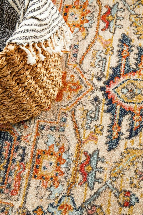 CHARM 850 Rust Round Rug