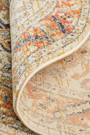 CHARM 850 Rust Round Rug