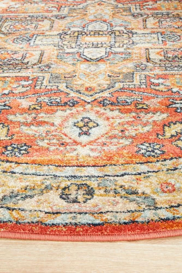 CHARM 850 Terracotta Round Rug