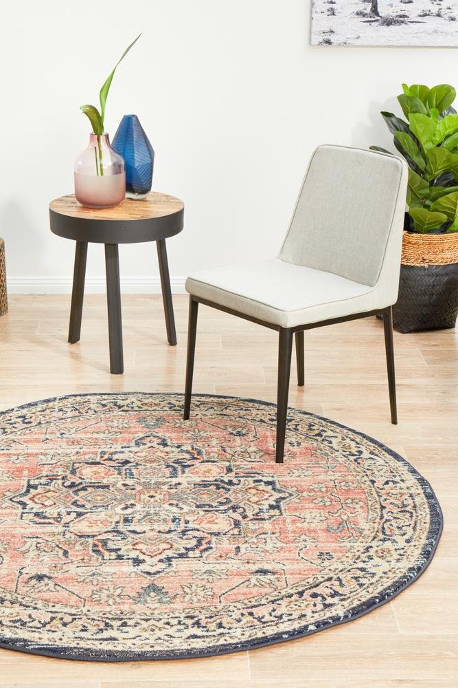 CHARM 851 Brick Round Rug