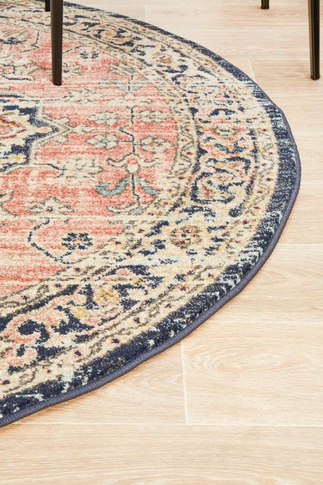 CHARM 851 Brick Round Rug