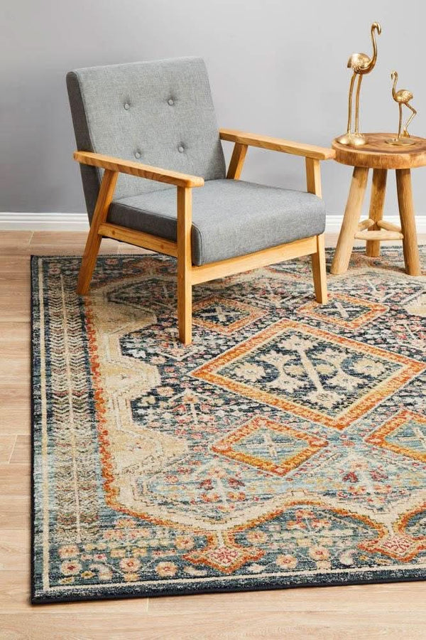 CHARM 863 Navy Rug