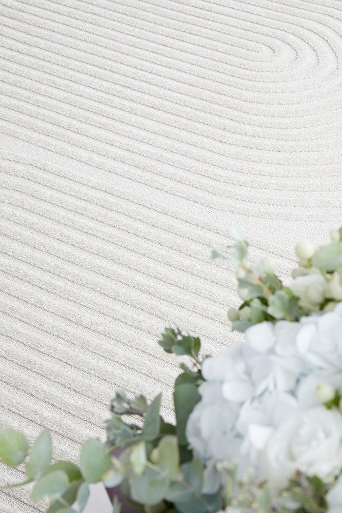 MIST Abbey White Runner Rug