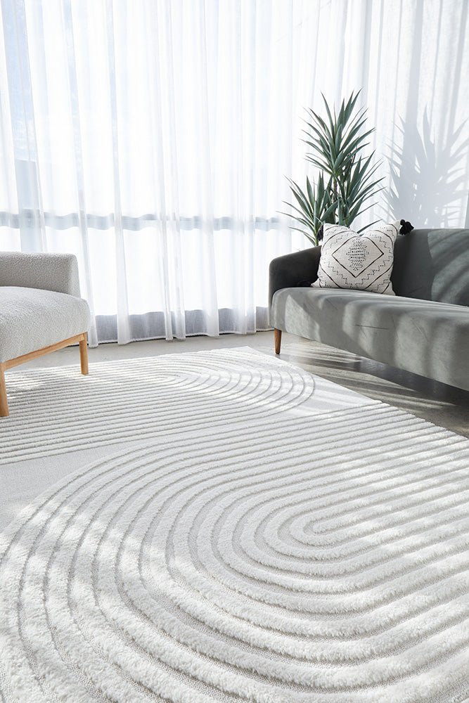 MIST Abbey White Rug