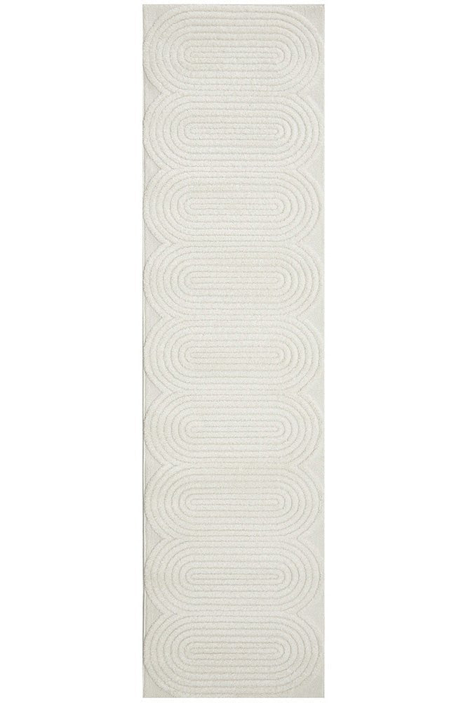 MIST Carl White Runner Rug