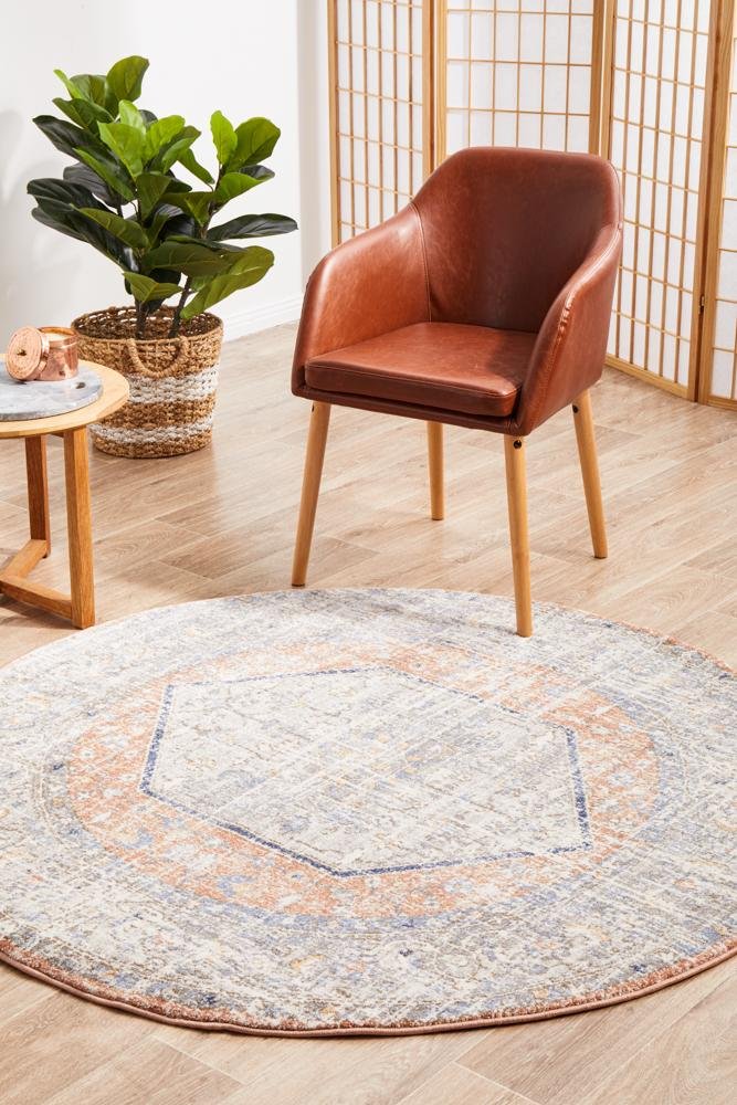 SALSA Lorissa Peach Round Rug