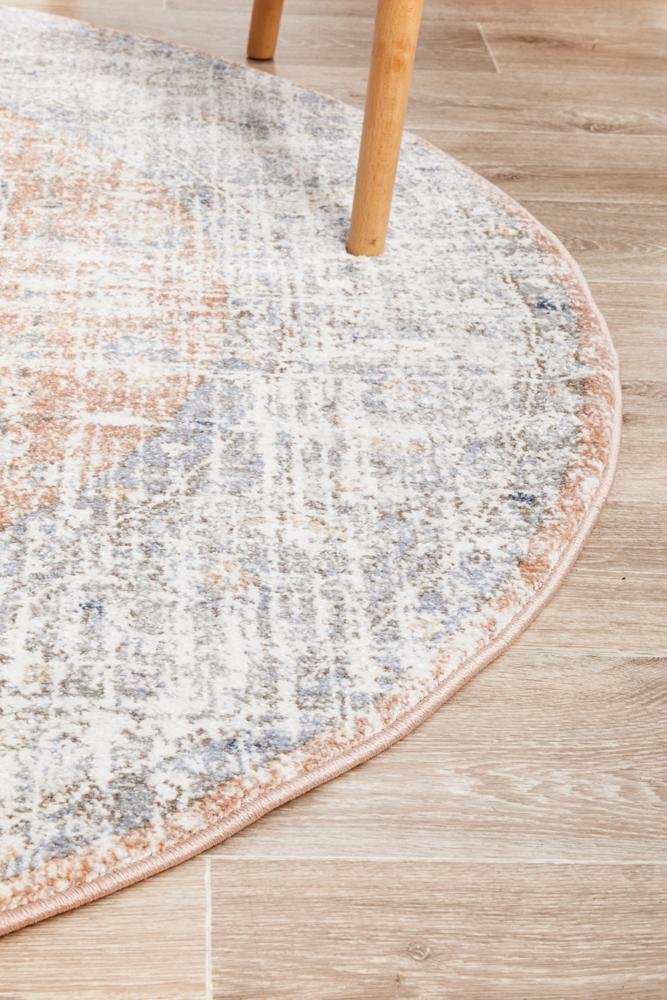 SALSA Lorissa Peach Round Rug