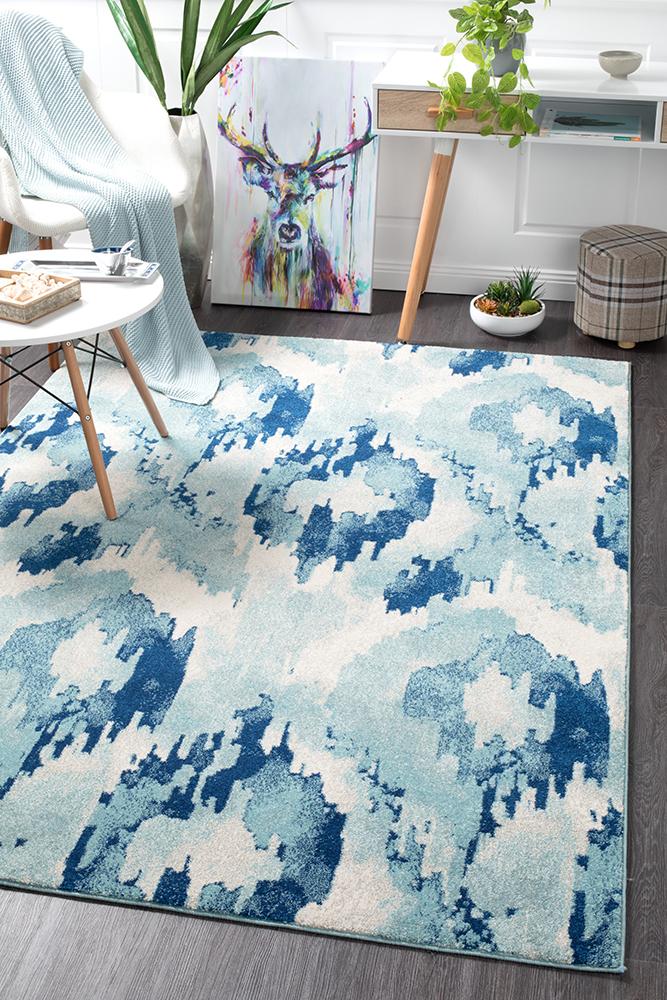 Mirage Lesley Whimsical Blue Rug