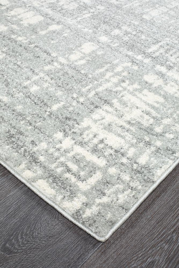 Mirage Ashley Abstract Modern Silver Grey Rug