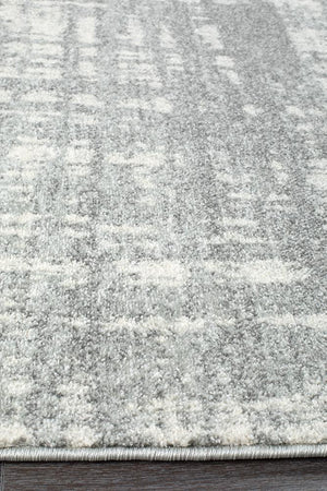 Mirage Ashley Abstract Modern Silver Grey Rug