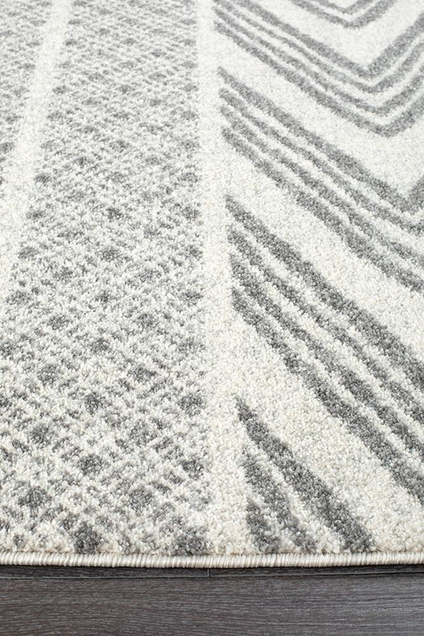 Mirage Adani  Modern Tribal Design Grey Rug