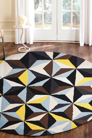 Matrix Pure Wool 900 Blue Round Rug