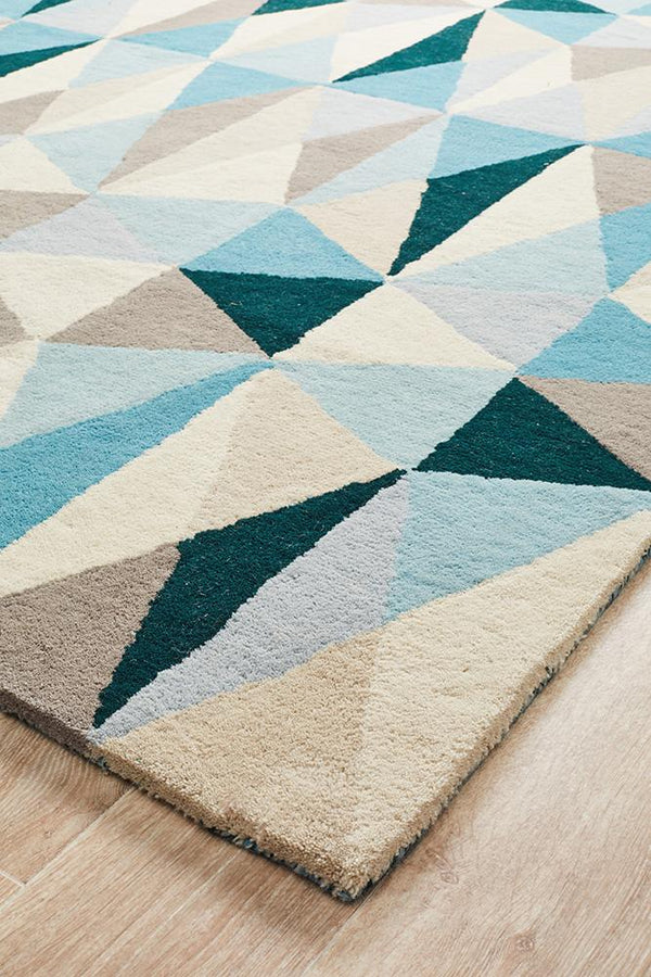Matrix Pure Wool 901 Turquoise Rug