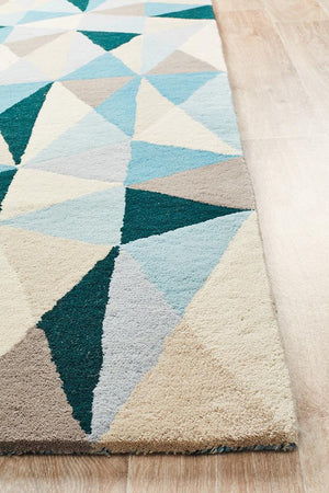 Matrix Pure Wool 901 Turquoise Rug