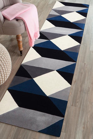 Matrix Pure Wool 904 Steel Runner Rug Rug