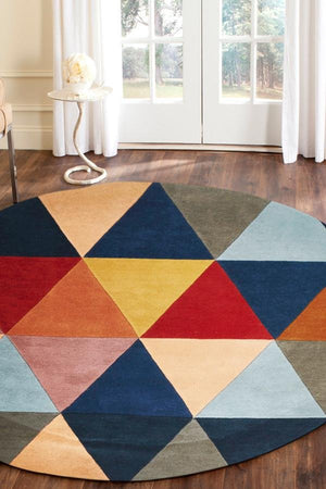 Matrix Pure Wool 905 Multi Round Rug