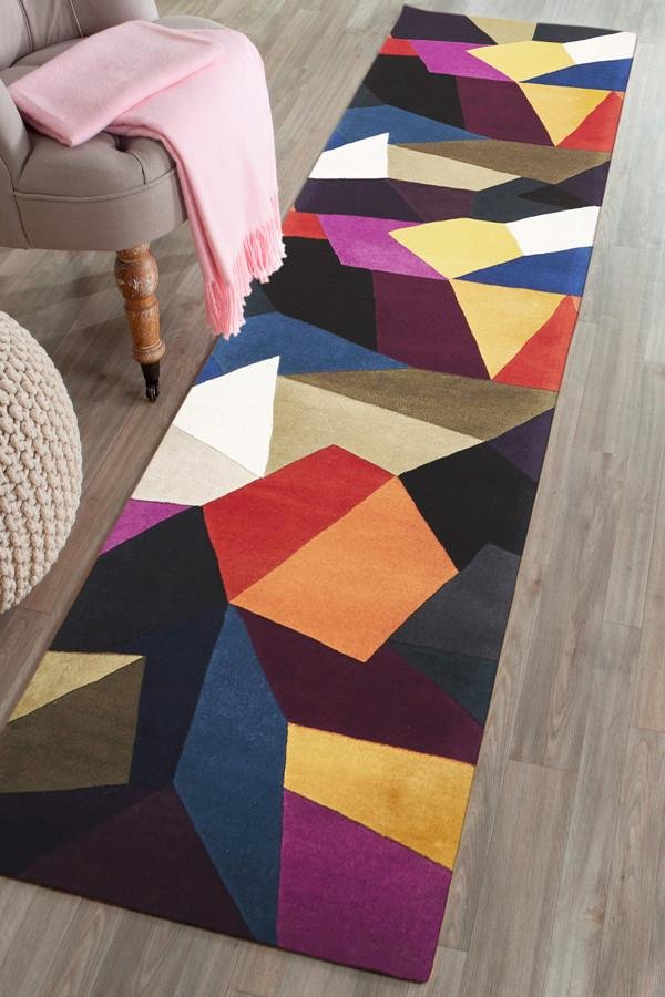 Matrix Pure Wool 906 Crayon Runner Rug