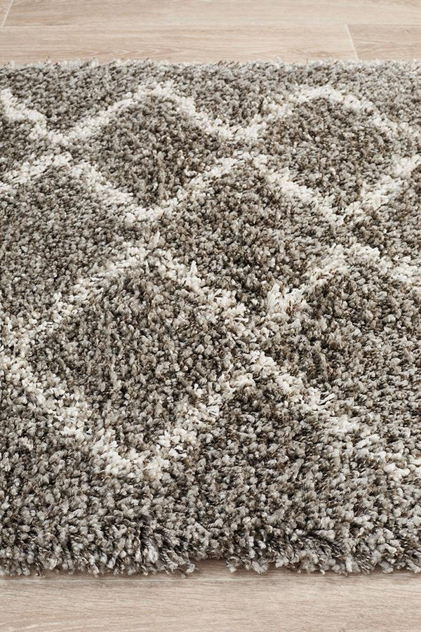 Saffron 11 Grey Runner Rug