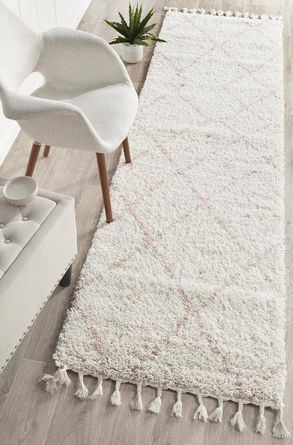 Saffron 44 Pink Runner Rug