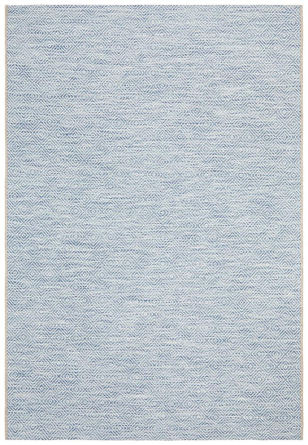 Tara Clara Diamond Rug Blue