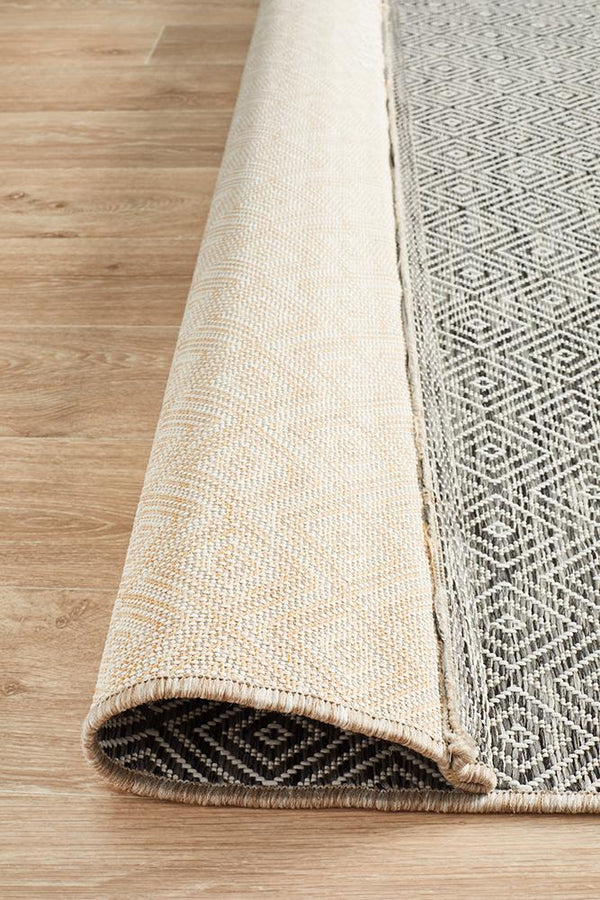 Tara Clara Diamond Rug Grey