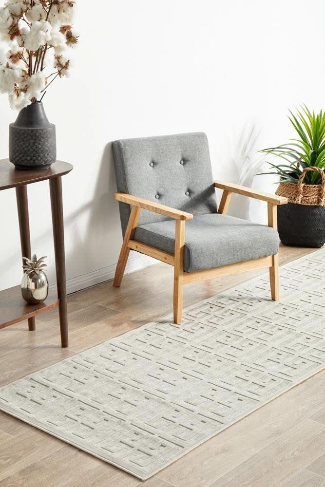 CITY Brenda Natural White Runner Rug