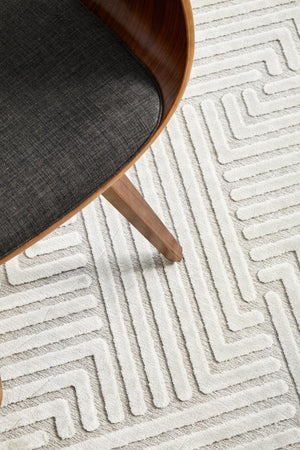 CITY Cindy  Natural White Runner Rug