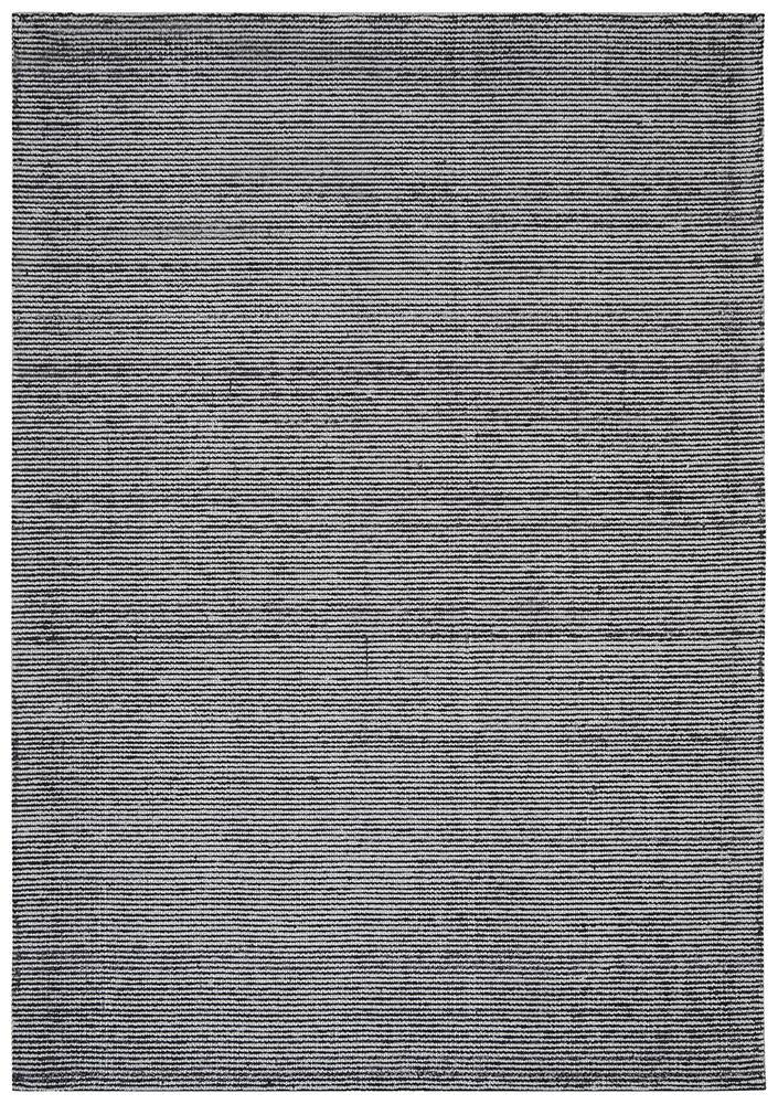 AURA Black Cotton Rayon Rug