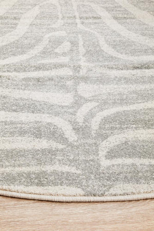 HALIX Savannah Silver Round Rug
