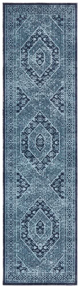 Alonzo Whisper Vision Blue Runner Rug