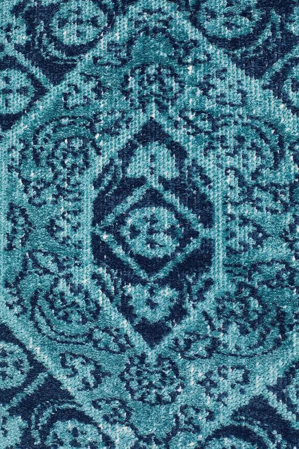 Alonzo Whisper Vision Blue Runner Rug