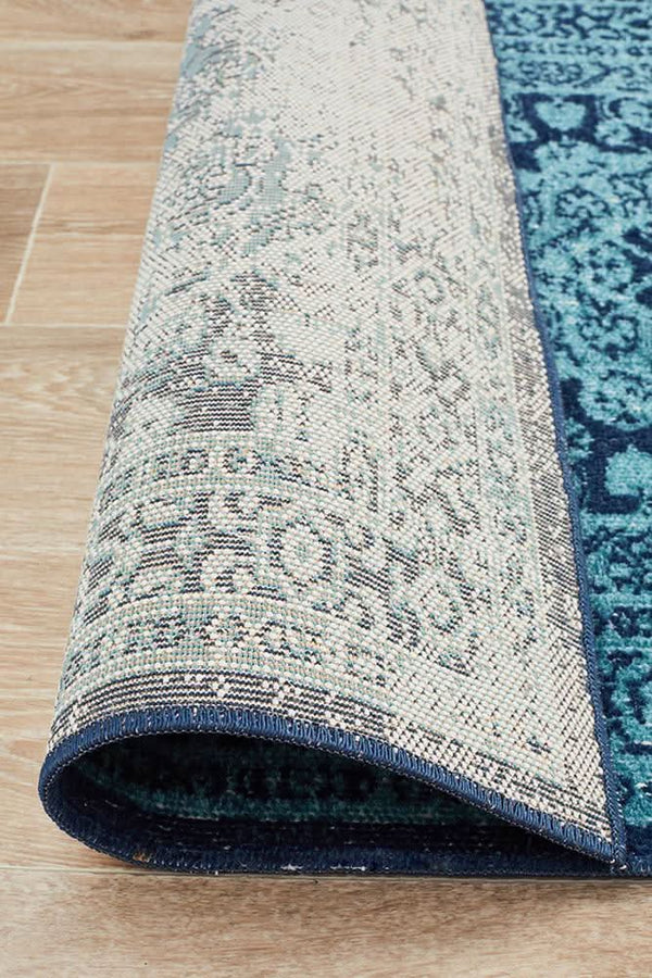 Alonzo Whisper Vision Blue Runner Rug